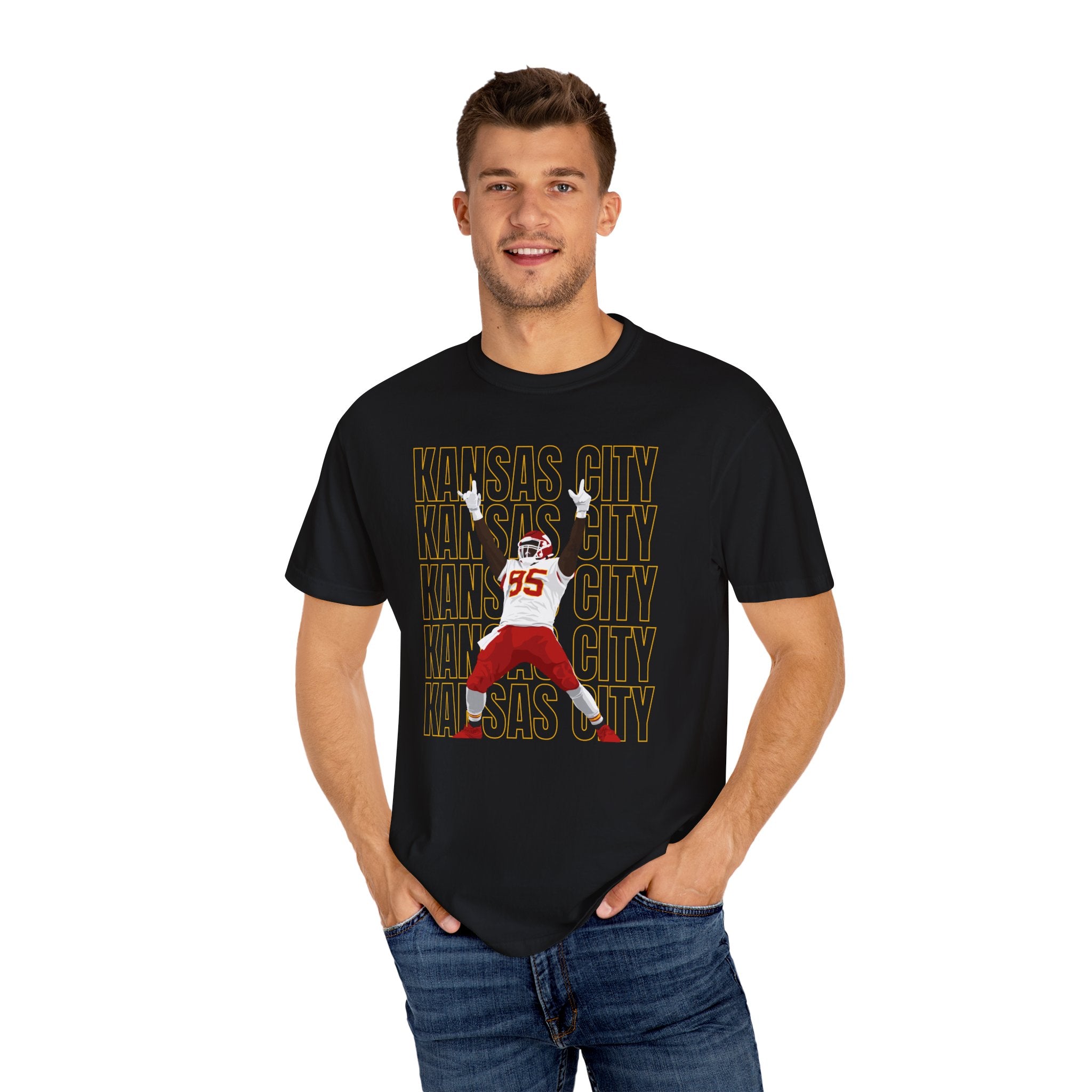 Kansas City Chris Jones Garment-Dyed T-Shirt